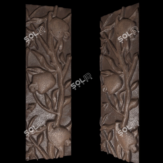 Grenades Bas-Relief: Explosive Elegance! 3D model image 1