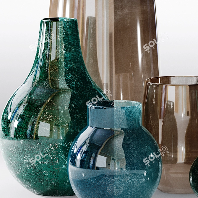 Elegant Vases Collection 3D model image 2