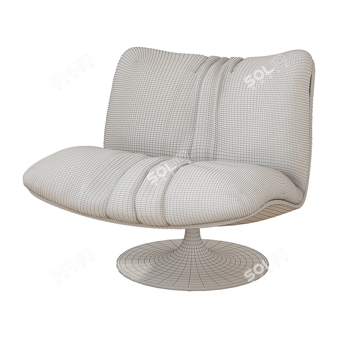 Luxury Marilyn Armchair: High-Quality 3D Model 3D model image 3