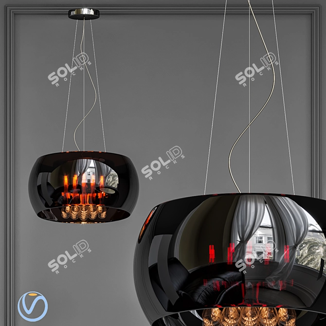 Elegant Argos Pendant Light 3D model image 1
