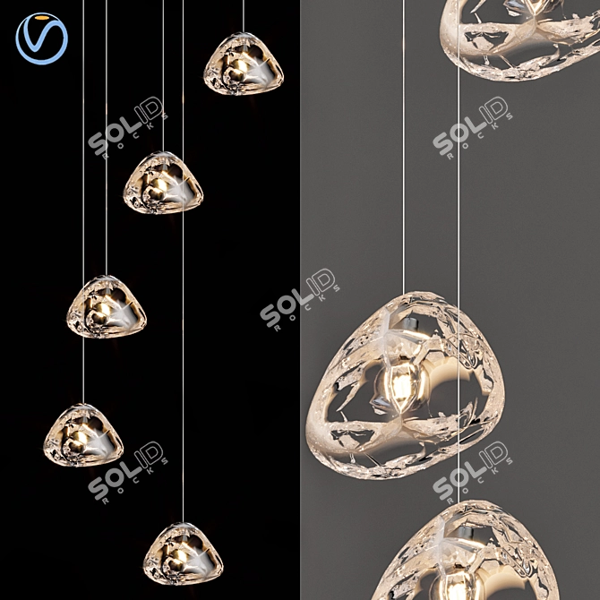 Elegant Argos Pendant Light 3D model image 1