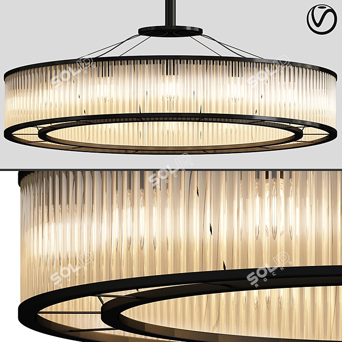 Elegant Marquee Pendant 3D model image 1