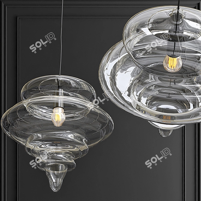 Elegant Bolshoi Chandelier 3D model image 2