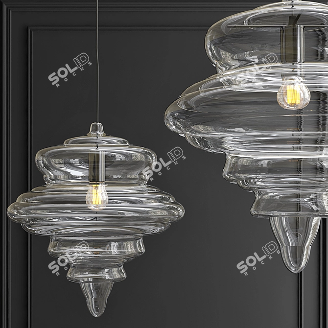 Elegant Bolshoi Chandelier 3D model image 4