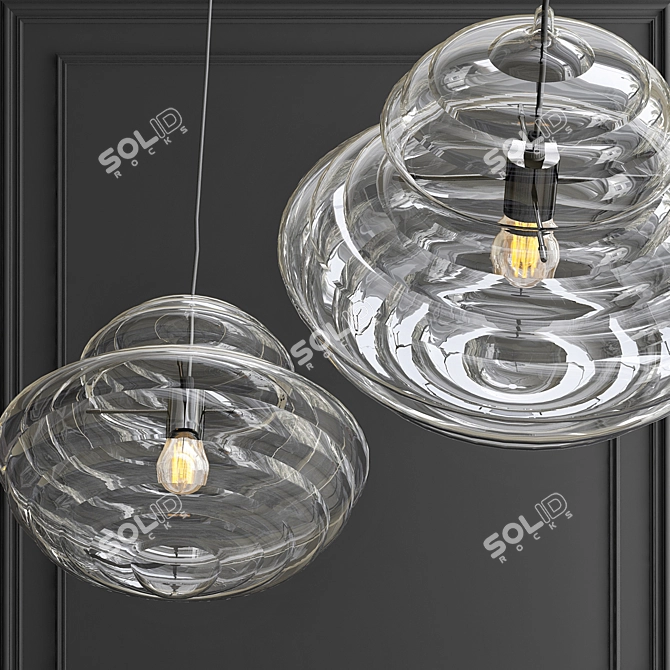 Elegant Glass Chandelier by Loft-Concept 3D model image 5