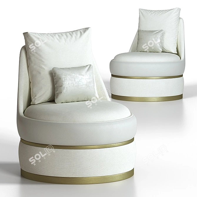 Dalby Chair: Modern and Comfortable Seating 3D model image 1