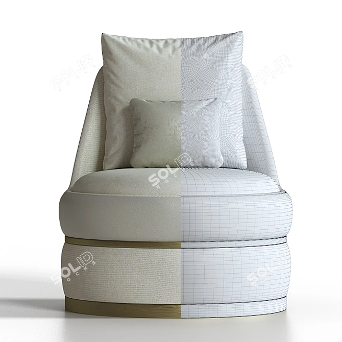 Dalby Chair: Modern and Comfortable Seating 3D model image 3