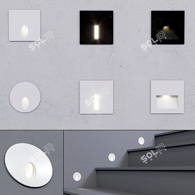 Modern Step Light Collection - Centrsvet 3D model image 1