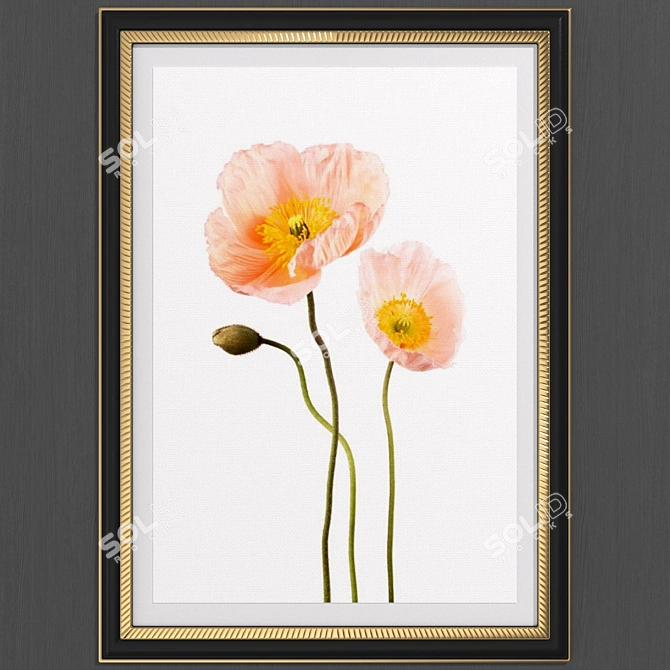 Modern Poppy Art Set: Collection №223 3D model image 3