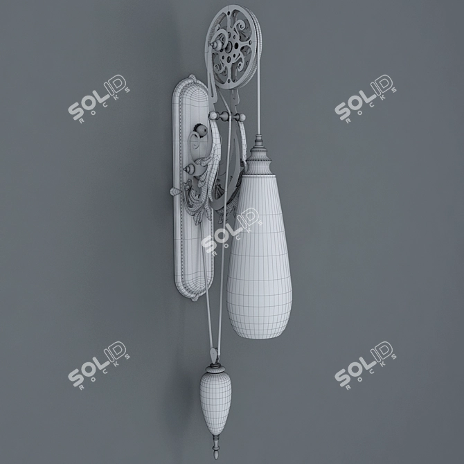 Elegant Lautrec Sconce Illuminates 3D model image 3