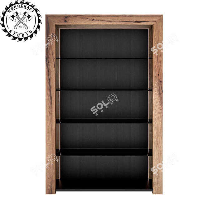 Marshall Bookcase: Modern Woodcraft Elegance 3D model image 1