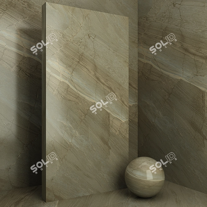 Elegant Marble Coasters 3D model image 1