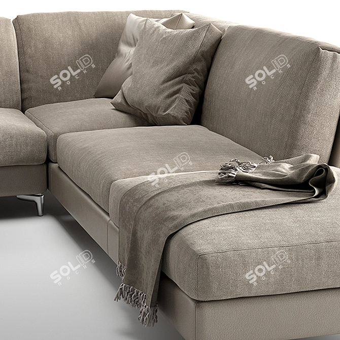 Elegant Bahia Sofa by Alivar: Designed by Bavuso Giuseppe | Luxurious Comfort & Modern Style 3D model image 2