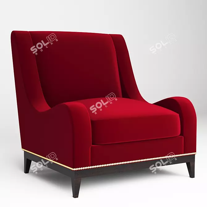 Sleek Shadow Chair 3D model image 1