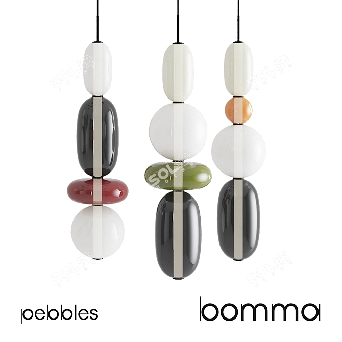 Vibrant Glow: Bomma Pebbles Collection 3D model image 1