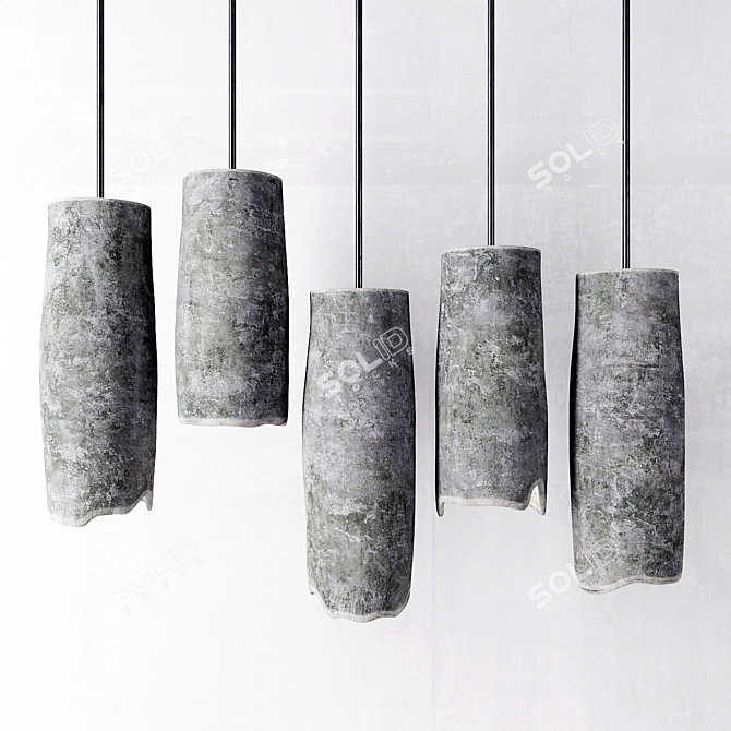 Stone Fixtures: Light Stone Accents 3D model image 1