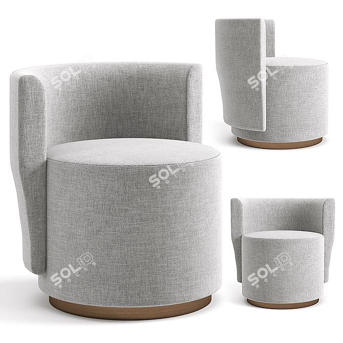 Sophisticated Bond Street Armchair 3D model image 2