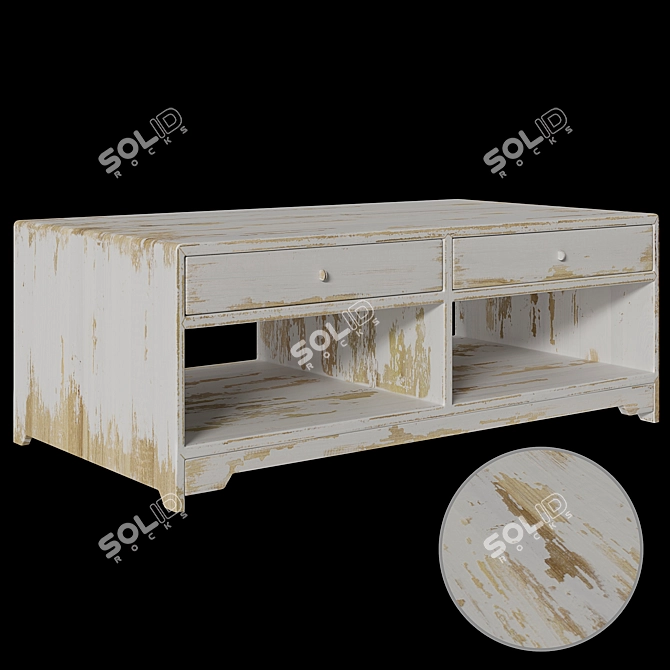 Modern Corona-Vray Coffee Table 3D model image 1