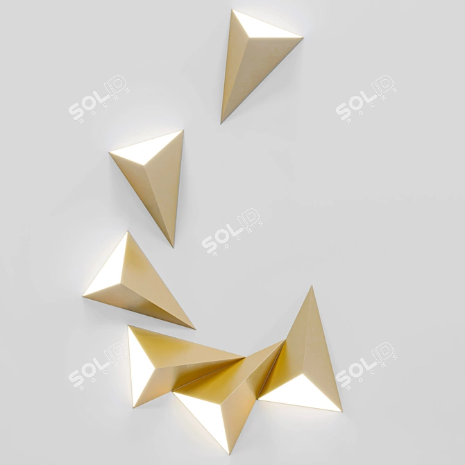 TETRA Triangle Light: Modern Illumination Solution 3D model image 1