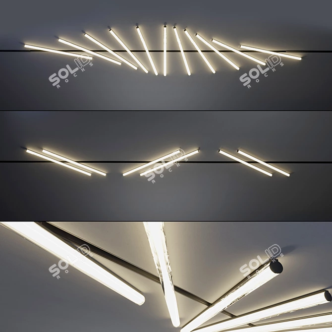 Infinity Line Tube: Stylish and Compact Lighting Solution 3D model image 3