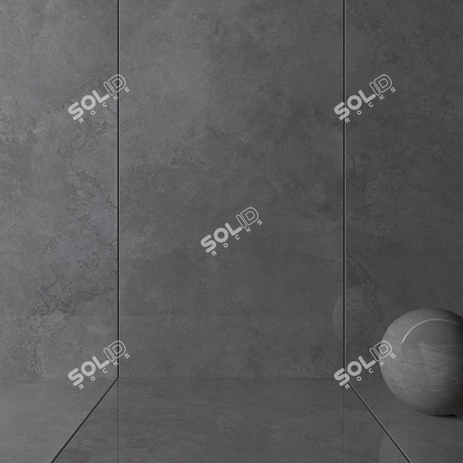 Alpes Wide Lead Wall/Floor Tiles 3D model image 2