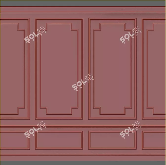 3D Wall Moulding: Versatile Design Solution 3D model image 2