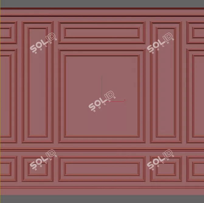 3D Wall Moulding: Elegant and Versatile Design 3D model image 2