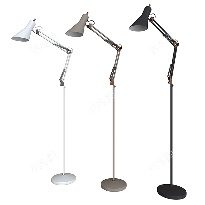 Norden 01033/1: Modern Loft Style Floor Lamp 3D model image 2