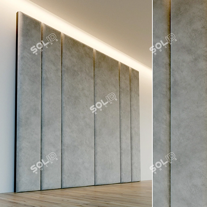 Soft Panel Decorative Wall: Versatile and Stylish 3D model image 1