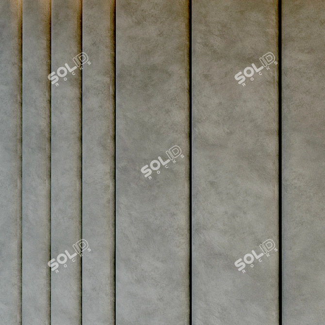 Customizable Soft Panel Wall Décor 3D model image 2