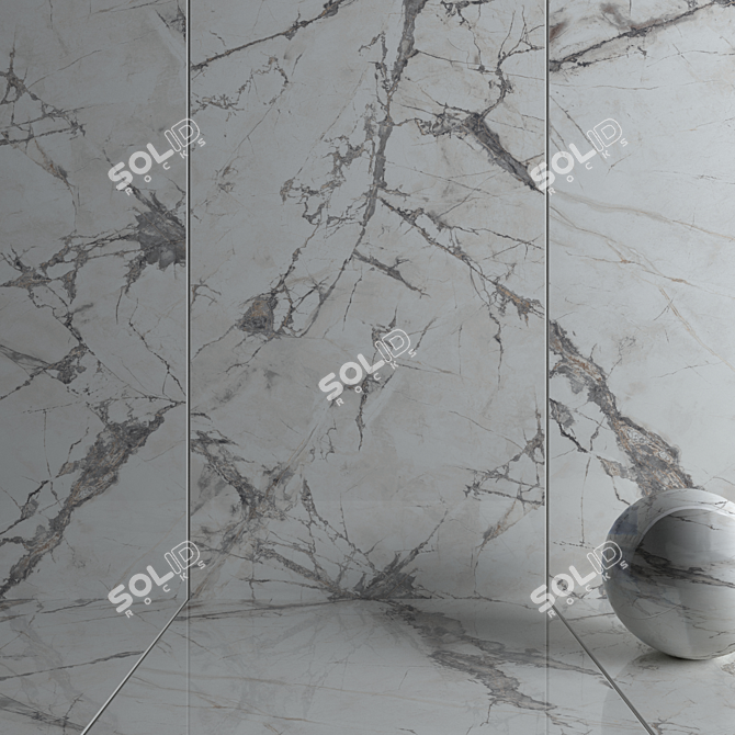 HD Multi-Texture Wall Tiles 3D model image 3