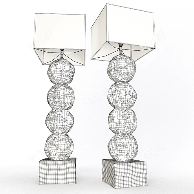 Elegant Ipnos Floor Lamp 3D model image 2