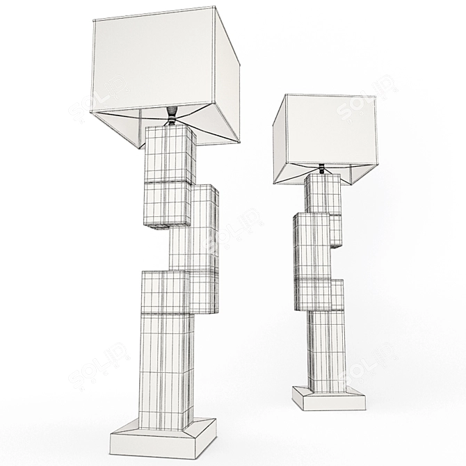 Charolles Floor Lamp: Elegant 3D Design 3D model image 2