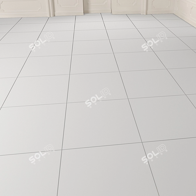 Marble Tiles - Black Elegance 3D model image 2