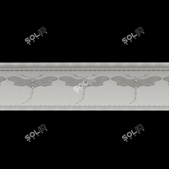 Artistic Eaves K-502: Elegant Design 3D model image 3