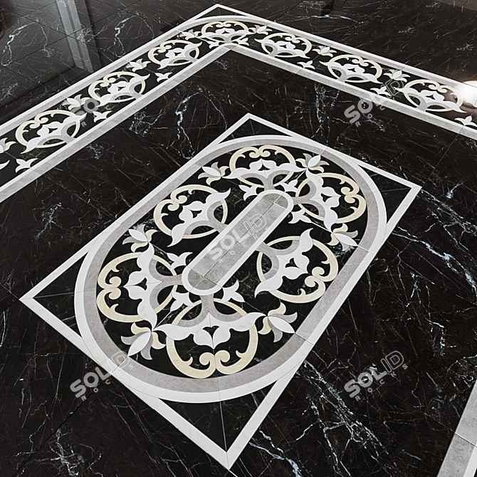MARVEL PRO Elegance Angolo: Exquisite Decor for Floors 3D model image 1