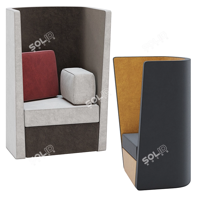 Elevate Your Space: Herman Miller Busby Chair 3D model image 1