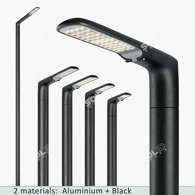 SNOP Streetlamps: Modern Illumination Solution 3D model image 1