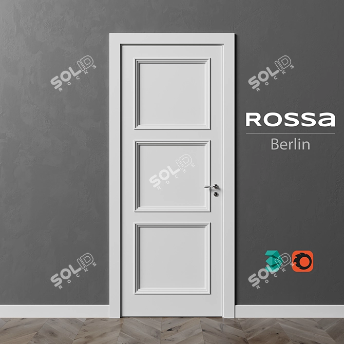 Berlin RD901: Customizable Interior Doors 3D model image 1