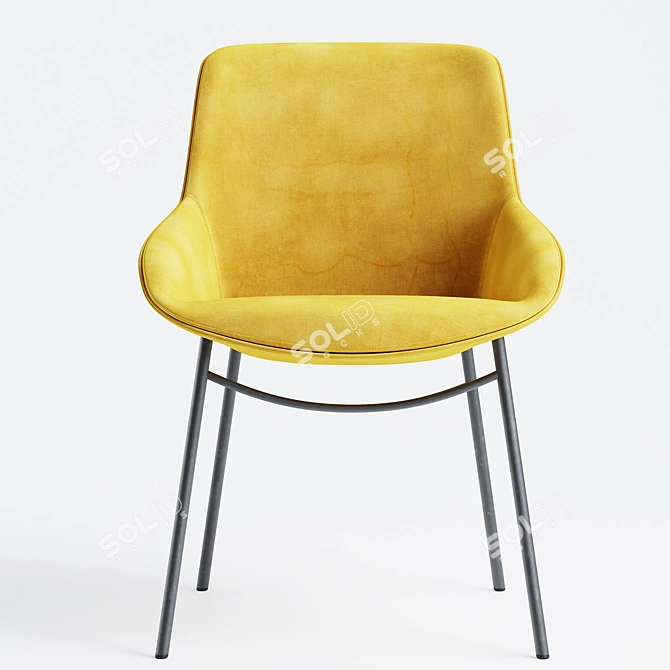 ErgoNoom: Modern Comfort Chair 3D model image 2