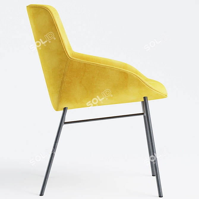 ErgoNoom: Modern Comfort Chair 3D model image 3