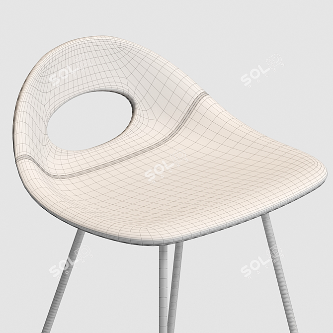 Say O Metal Bar Stool 3D model image 3