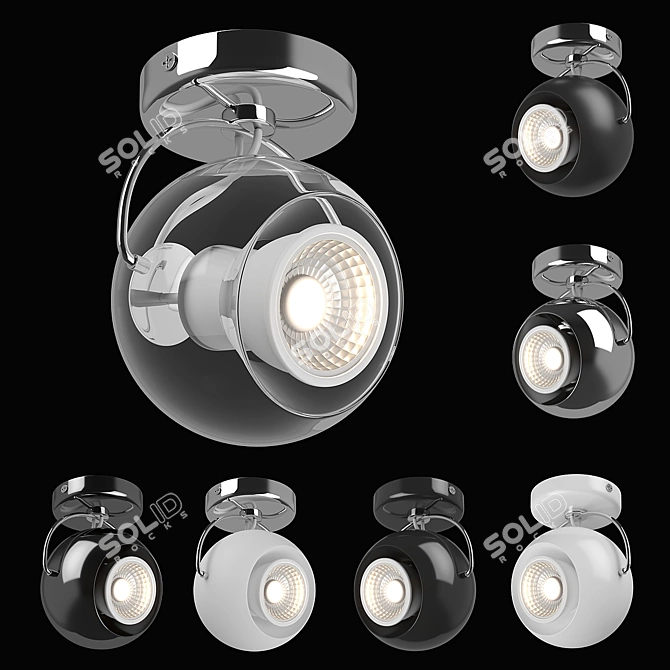 Occhio Lightstar Decorative Spot: Enhance Your Space 3D model image 2
