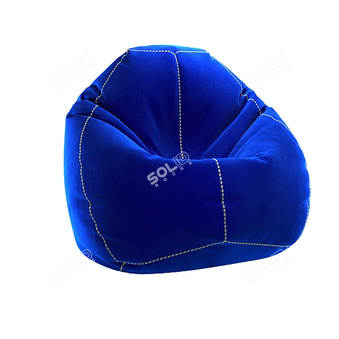 Pear Chair: Stylish and Comfy Bag Chair 3D model image 1