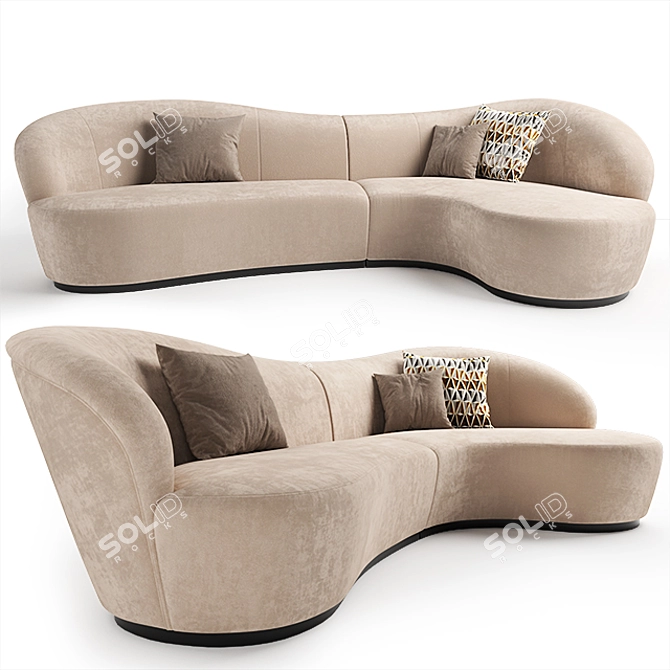 Ignacio Modular Sofa: Versatile Comfort in Every Configuration 3D model image 1