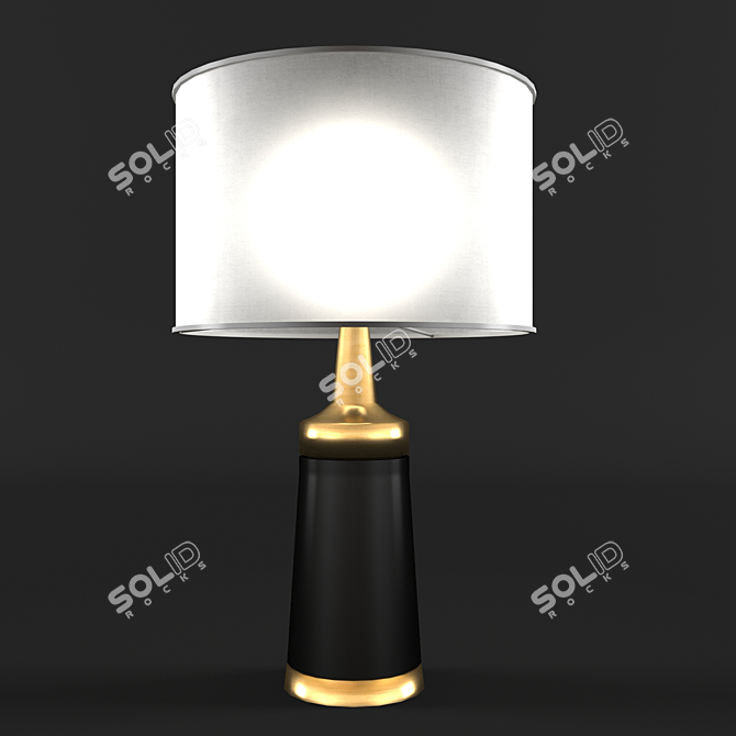 Elegant Summit Table Lamp by Holly Hunt 3D model image 1
