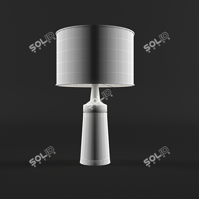 Elegant Summit Table Lamp by Holly Hunt 3D model image 2