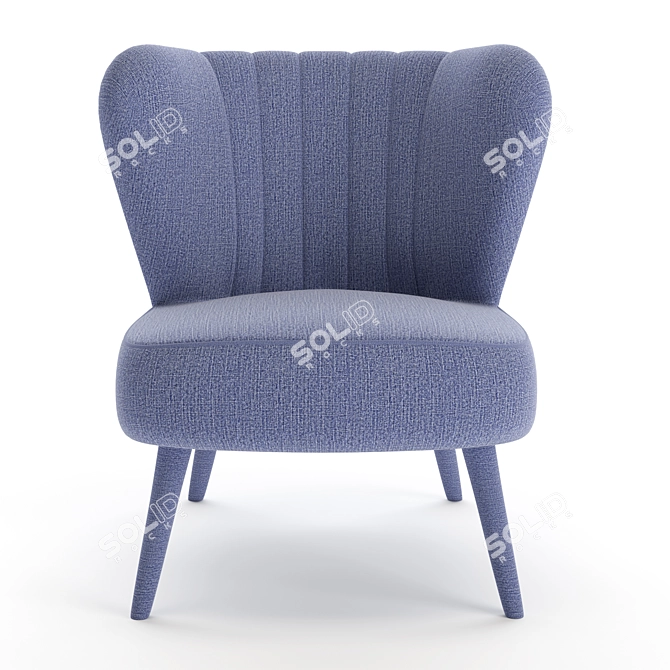 Coubert Lounge Chair - Modern Elegance for Maximum Comfort 3D model image 2