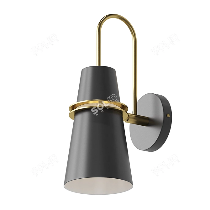 Scandinavian Style Wall Lamp 3D model image 1