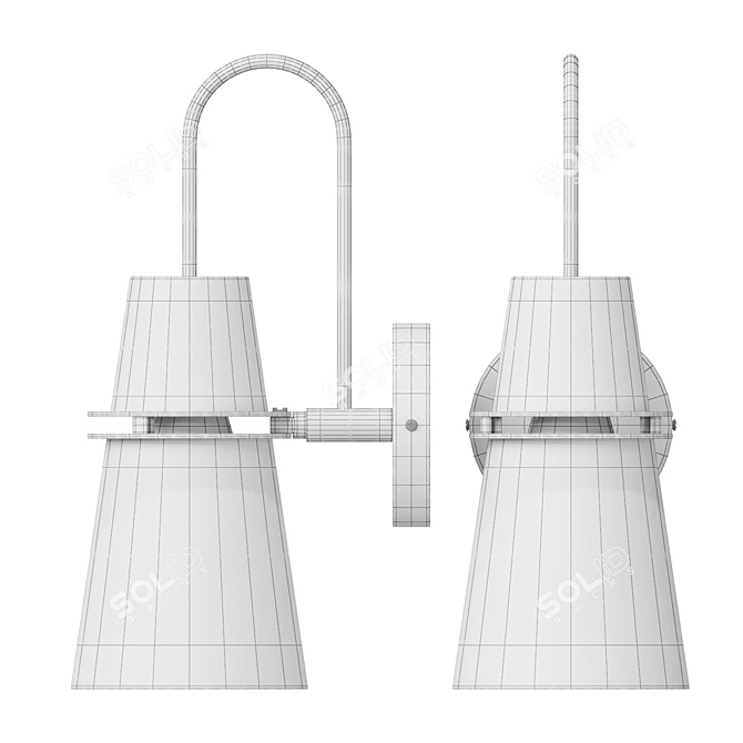 Scandinavian Style Wall Lamp 3D model image 3